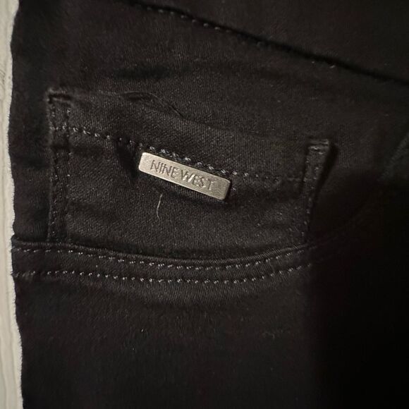 Nine West Jeans Pull on Skinny Stretch - 10 Black Stretch Jeans - Picture 3 of 7